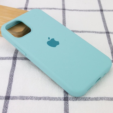 Чехол Silicone Case Full Protective (AA) для Apple iPhone 15 Pro (6.1") Бирюзовый / Marine Green