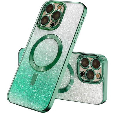 TPU чехол Delight case with MagSafe с защитными линзами на камеру для Apple iPhone 15 Plus (6.7") Зеленый / Emerald