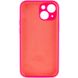 Чохол Silicone Case Full Camera Protective (AA) для Apple iPhone 15 (6.1"), Розовый / Barbie pink