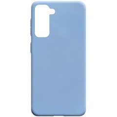 Силіконовий чохол Candy для Samsung Galaxy S21 +, Голубой / Lilac Blue