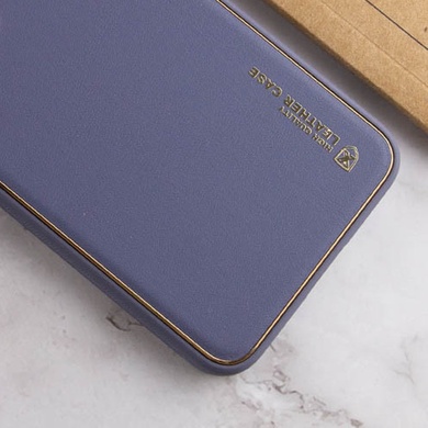 Кожаный чехол Xshield для Xiaomi Redmi Note 12 4G Серый / Lavender Gray