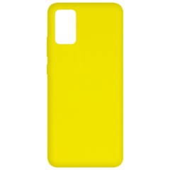 Чехол Silicone Cover Full without Logo (A) для Samsung Galaxy A02s, Желтый / Flash