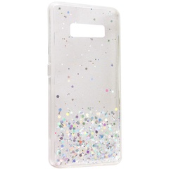 TPU чохол Star Glitter для Samsung G955 Galaxy S8 Plus, Прозорий
