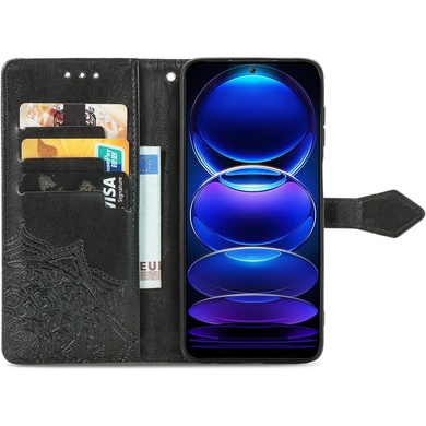 Кожаный чехол (книжка) Art Case с визитницей для Xiaomi Redmi A3 Черный