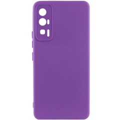 Чохол Silicone Cover Lakshmi Full Camera (A) для Xiaomi Poco F5 Pro, Фіолетовий / Purple