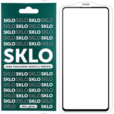 Защитное стекло SKLO 5D для Xiaomi Poco F5 Pro / Redmi K60 / K60 Pro Черный / Белая подложка