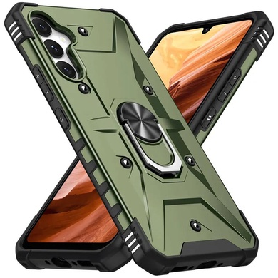 Ударопрочный чехол Pathfinder Ring для Samsung Galaxy A34 5G Зеленый / Army Green