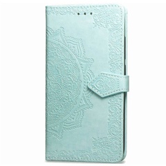 Шкіряний чохол (книжка) Art Case с візитницею для Huawei Y6p, Бірюзовий