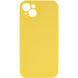 Чохол Silicone Case Full Camera Protective (AA) NO LOGO для Apple iPhone 15 (6.1"), Желтый / Yellow