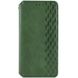 Кожаный чехол книжка GETMAN Cubic (PU) для Samsung Galaxy A05s Зеленый