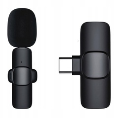 Мікрофон петличний для телефону K9 Bluetooth 2in1 USB-C, Black