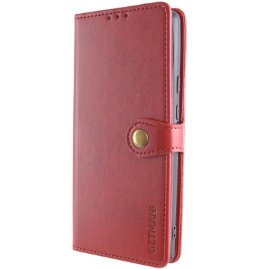 Кожаный чехол книжка GETMAN Gallant (PU) для Realme C51 Красный