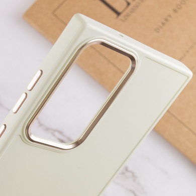 TPU чехол Bonbon Metal Style для Samsung Galaxy S24 Ultra Белый / White
