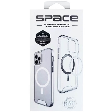 Чехол TPU Space Case with MagSafe для Apple iPhone 15 Pro Max (6.7") Прозрачный