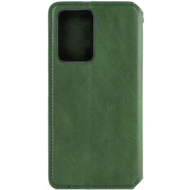 Шкіряний чохол книжка GETMAN Cubic (PU) для Samsung Galaxy S24, Зеленый