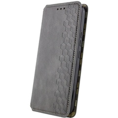 Кожаный чехол книжка GETMAN Cubic (PU) для Samsung Galaxy A34 5G Серый
