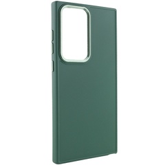 TPU чехол Bonbon Metal Style для Samsung Galaxy S24 Ultra Зеленый / Army green