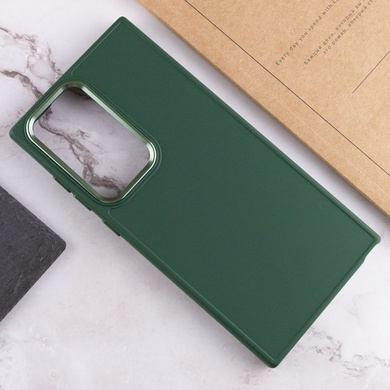 TPU чехол Bonbon Metal Style для Samsung Galaxy S24 Ultra Зеленый / Army green