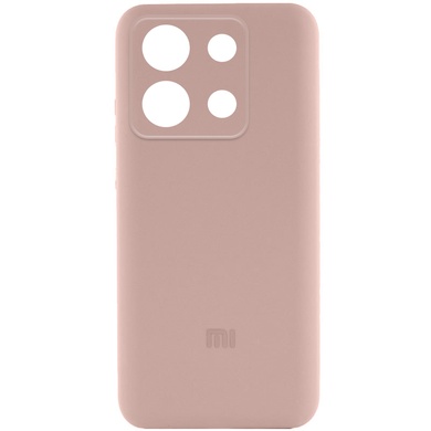 Чехол Silicone Cover Full Camera (AA) для Xiaomi Redmi Note 13 Pro 4G Розовый / Pink Sand