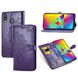 Кожаный чехол (книжка) Art Case с визитницей для Samsung Galaxy A20 / A30 Фиолетовый