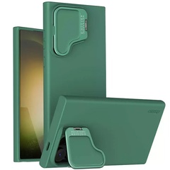 Силіконова накладка Nillkin Camshield Silky Prop для Samsung Galaxy S24 Ultra, Dark green