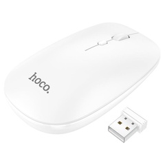 Миша Hoco GM15 Art (2.4G / BT Wireless dual channel), Белый