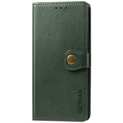 Шкіряний чохол книжка GETMAN Gallant (PU) для Motorola Moto G54, Зеленый