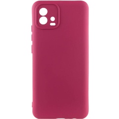 Чохол Silicone Cover Lakshmi Full Camera (A) для Motorola Moto G72, Бордовый / Marsala