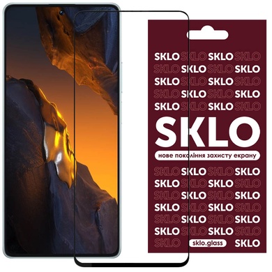 Защитное стекло SKLO 3D (full glue) для Xiaomi 13T / 13T Pro Черный