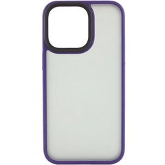 TPU+PC чохол Metal Buttons для Apple iPhone 15 Plus (6.7"), Темно-фиолетовый