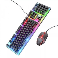 Ігрова клавіатура + миша Hoco GM18 Luminous, Black