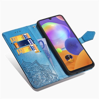 Кожаный чехол (книжка) Art Case с визитницей для Xiaomi Redmi Note 12 4G Синий