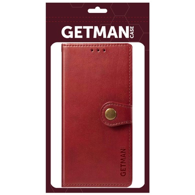 Кожаный чехол книжка GETMAN Gallant (PU) для Samsung Galaxy M34 5G Красный