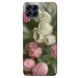 TPU чехол Цветы для Samsung Galaxy M33 5G, Тюльпаны под стеклом