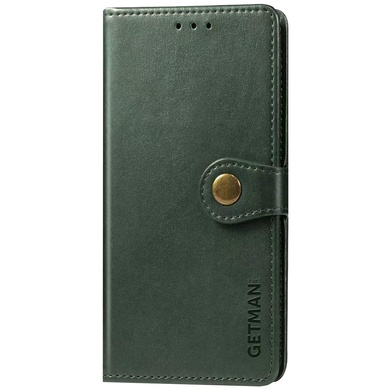Шкіряний чохол книжка GETMAN Gallant (PU) для Samsung Galaxy M14 5G, Зеленый