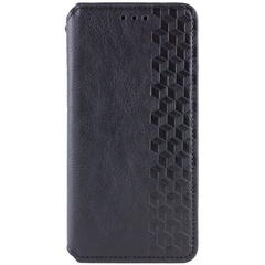 Шкіряний чохол книжка GETMAN Cubic (PU) для Motorola Moto G24 / G04, Чорний