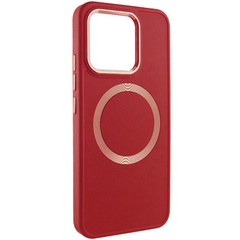 TPU чохол Bonbon Metal Style with MagSafe для Xiaomi 14, Червоний / Red
