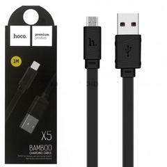 Дата кабель Hoco X5 Bamboo USB to MicroUSB (100см), Чорний