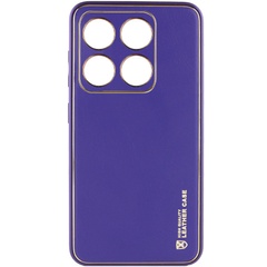 Кожаный чехол Xshield для Xiaomi 14 Фиолетовый / Ultra Violet