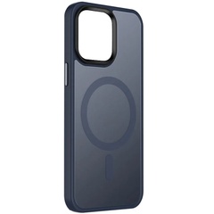 TPU+PC чохол Metal Buttons with MagSafe Colorful для Apple iPhone 15 Plus (6.7"), Синий