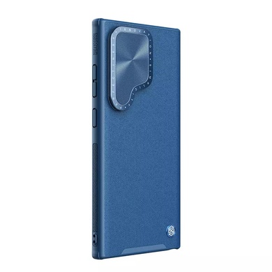 Кожаная накладка Nillkin Camshield Leather Prop для Samsung Galaxy S24 Ultra Blue