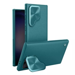 Кожаная накладка Nillkin Camshield Leather Prop для Samsung Galaxy S24 Ultra Green