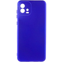 Чехол Silicone Cover Lakshmi Full Camera (A) для Motorola Moto G72 Синий / Iris