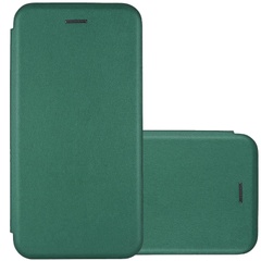 Кожаный чехол (книга) Classy для Xiaomi Poco M5, Зеленый