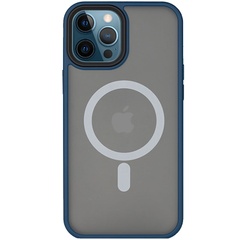 TPU+PC чохол Metal Buttons with MagSafe для Apple iPhone 14 Pro Max (6.7"), Синий