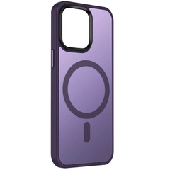 TPU+PC чохол Metal Buttons with MagSafe Colorful для Apple iPhone 15 Plus (6.7"), Темно-фиолетовый
