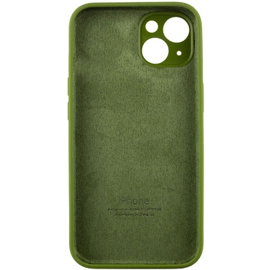 Чехол Silicone Case Full Camera Protective (AA) для Apple iPhone 15 Plus (6.7") Зеленый / Dark Olive