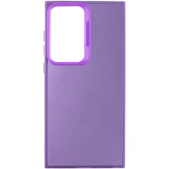 TPU+PC чехол Magic glow with protective edge для Samsung Galaxy S23 Ultra Purple