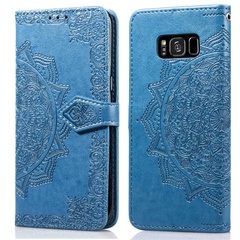 Шкіряний чохол (книжка) Art Case з візитницею для Samsung G950 Galaxy S8, Синий