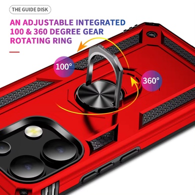 Ударопрочный чехол Serge Ring for Magnet для Xiaomi Redmi Note 13 5G Красный